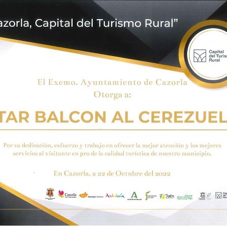 Alojamiento Balcón Al Cerezuelo Cazorla Exterior foto